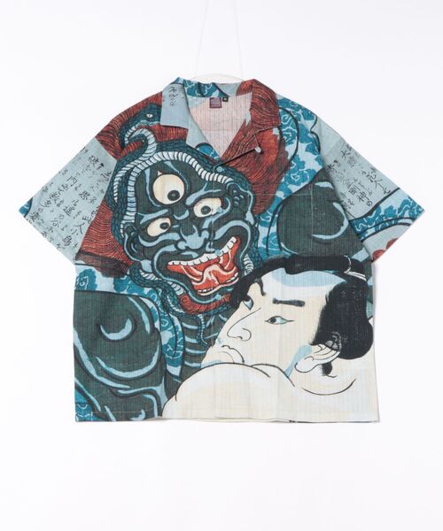 カヤ（カヤ）の「【カヤ】着る、NIPPON ART 倭の絵シャツM（シャツ/ブラウス・メンズ・ダークネイビー/ブラウン/オレンジ/ネイビー/ダークグレー/ベージュ/ブルー/ライトブルー/ブラック/レッド/ピンク/グリーン/その他4/その他5/その他3/その他2/その他1・M）」の14枚目の写真