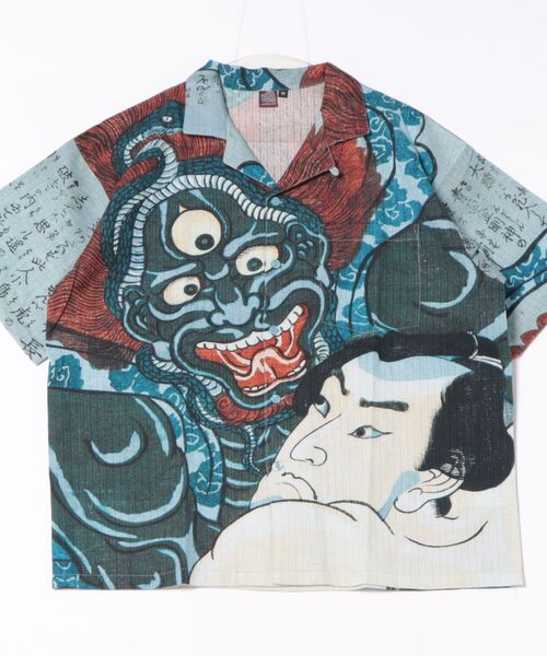 カヤ（カヤ）の「【カヤ】着る、NIPPON ART 倭の絵シャツM（シャツ/ブラウス・メンズ・ダークネイビー/ブラウン/オレンジ/ネイビー/ダークグレー/ベージュ/ブルー/ライトブルー/ブラック/レッド/ピンク/グリーン/その他4/その他5/その他3/その他2/その他1・M）」の19枚目の写真