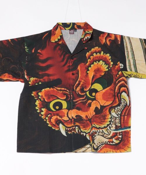 カヤ（カヤ）の「【カヤ】着る、NIPPON ART 倭の絵シャツM（シャツ/ブラウス・メンズ・ダークネイビー/ブラウン/オレンジ/ネイビー/ダークグレー/ベージュ/ブルー/ライトブルー/ブラック/レッド/ピンク/グリーン/その他4/その他5/その他3/その他2/その他1・M）」の20枚目の写真