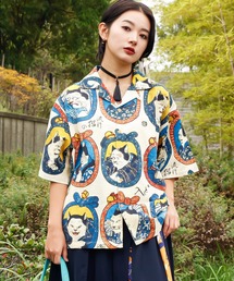 【カヤ】着る、NIPPON ART 倭の絵シャツM