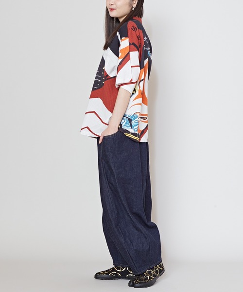 カヤ（カヤ）の「【カヤ】着る、NIPPON ART 倭の絵シャツM（シャツ/ブラウス・メンズ・ダークネイビー/ブラウン/オレンジ/ネイビー/ダークグレー/ベージュ/ブルー/ライトブルー/ブラック/レッド/ピンク/グリーン・M）」の17枚目の写真