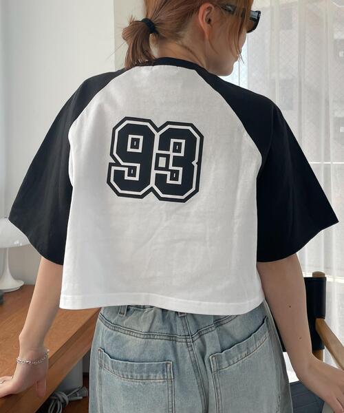 WEGO(ウィゴー)の「WEGO/ラグランショートT(Tシャツ/カットソー・レディース・ブラック/グリーン・MEDIUM/SMALL)」の11枚目の写真