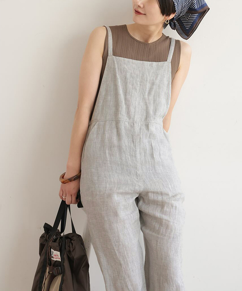 セール】《追加》手洗い可 / No.14フレンチリネンサロペット セール】《追加》手洗い可 / No.14フレンチリネンサロペット