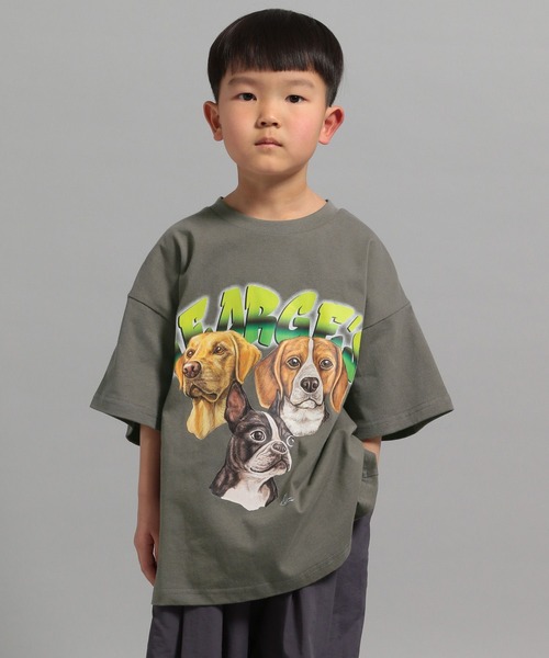 GEORGE'S（ジョージズ）の「【KIDS】CAT＆DOG Tシャツ（Tシャツ/カットソー・キッズ・グレー系その他/グレー系その他2/グレー系その他3・110/130/150）」の2枚目の写真