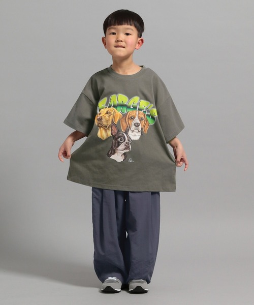 GEORGE'S（ジョージズ）の「【KIDS】CAT＆DOG Tシャツ（Tシャツ/カットソー・キッズ・グレー系その他/グレー系その他2/グレー系その他3・110/130/150）」の4枚目の写真