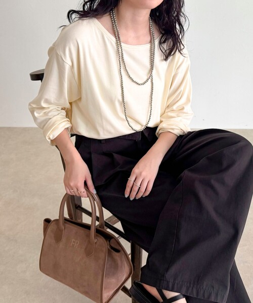 fredy emue(フレディエミュ)の「パール/メタルマルチロングネックレス(ネックレス・レディース・シルバー/オフホワイト・FREE)」の3枚目の写真