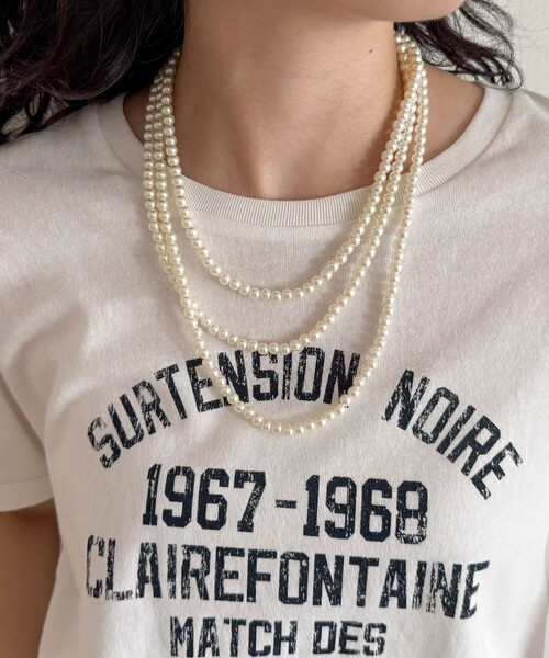 fredy emue(フレディエミュ)の「パール/メタルマルチロングネックレス(ネックレス・レディース・シルバー/オフホワイト・FREE)」の17枚目の写真