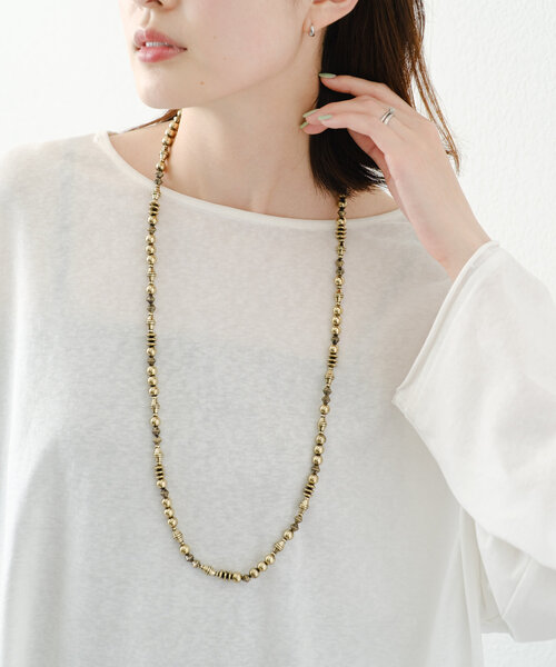 CIAOPANIC TYPY（チャオパニックティピー）の「【yuccA】マンテルロングネックレス（ネックレス・レディース・ゴールド/シルバー・ONE SIZE）」の2枚目の写真