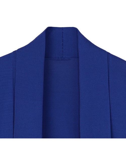 TOKYO SHIRTS（トウキョウシャツ）の「ニット 前立リブトッパーカーディガン レディース（カーディガン/ボレロ・レディース・ブルー/グレー/ブラック・LL/M/L）」の13枚目の写真