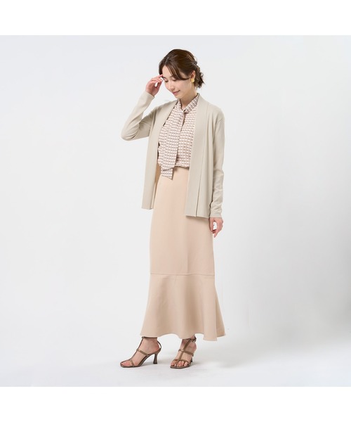 TOKYO SHIRTS（トウキョウシャツ）の「ニット 前立リブトッパーカーディガン レディース（カーディガン/ボレロ・レディース・ブルー/グレー/ブラック・LL/M/L）」の20枚目の写真