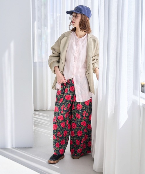 studio CLIP(スタディオクリップ)の「【リネン100%】ダブルジャケット(テーラードジャケット・レディース・ブラック/ライトグレー・FREE)」の8枚目の写真