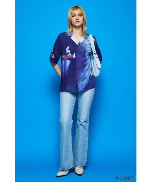 Disney SERIES CREATED by MOUSSY デニムシャツ Disney SERIES CREATED by MOUSSY デニムシャツ