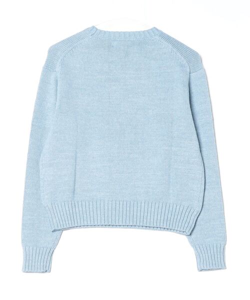 新品❤️MARK&LONA グレー クルーネックセーター NZ LAMBS 9G クルーネックプルオーバー （ニット・セーター