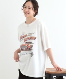 Cutie Blonde | 【洗える/選べる3柄】BIGプリントゆるTシャツ(Tシャツ/カットソー)