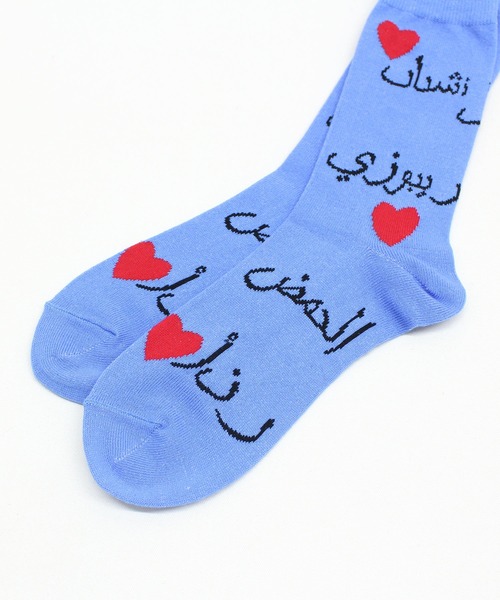 RNA（アールエヌエー）の「E5109 アラビアンハートガラソックス（ソックス/靴下・レディース・ホワイト/ベージュ/ブルー/ブラック・FREE）」の12枚目の写真