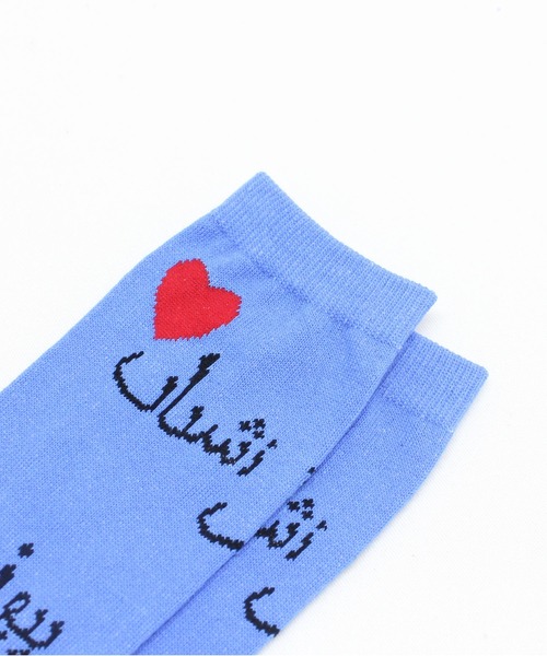 RNA（アールエヌエー）の「E5109 アラビアンハートガラソックス（ソックス/靴下・レディース・ホワイト/ベージュ/ブルー/ブラック・FREE）」の15枚目の写真