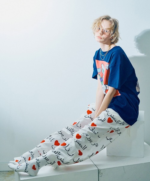 RNA（アールエヌエー）の「E5109 アラビアンハートガラソックス（ソックス/靴下・レディース・ホワイト/ベージュ/ブルー/ブラック・FREE）」の21枚目の写真