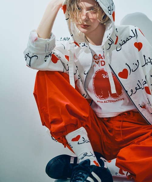 RNA（アールエヌエー）の「E5109 アラビアンハートガラソックス（ソックス/靴下・レディース・ホワイト/ベージュ/ブルー/ブラック・FREE）」の18枚目の写真