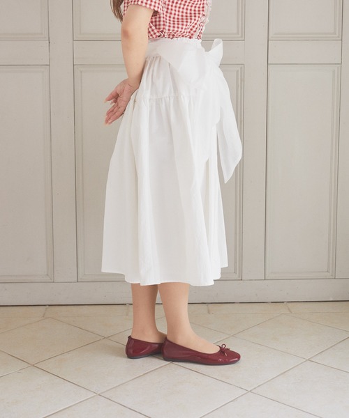 Areeam（アリーム）の「タフタギャザースカート（スカート・レディース・オフホワイト/ブルー・FREE）」の13枚目の写真