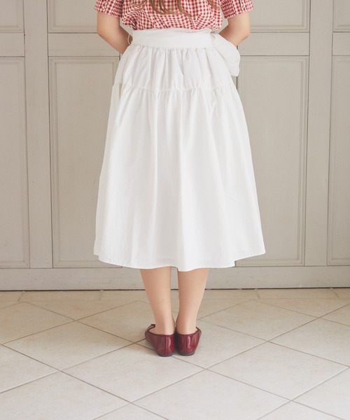 Areeam（アリーム）の「タフタギャザースカート（スカート・レディース・オフホワイト/ブルー・FREE）」の14枚目の写真