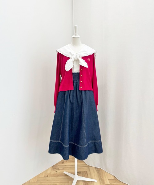 Areeam（アリーム）の「タフタギャザースカート（スカート・レディース・オフホワイト/ブルー・FREE）」の18枚目の写真