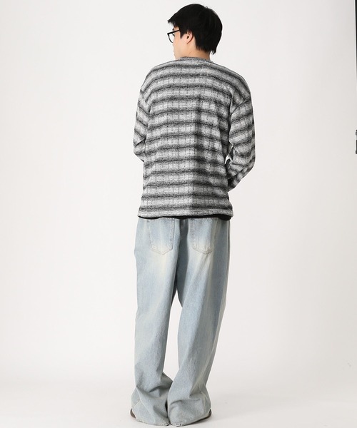 LAND MUSEUM（ランドミュージアム）の「LAND MUSEUM／DISTRESSロンT（Tシャツ/カットソー・メンズ・ピンク/グレー・FREE）」の9枚目の写真