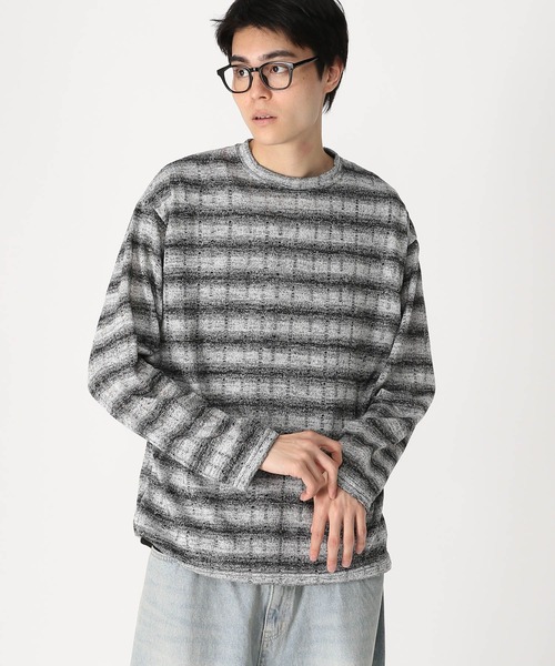 LAND MUSEUM（ランドミュージアム）の「LAND MUSEUM／DISTRESSロンT（Tシャツ/カットソー・メンズ・ピンク/グレー・FREE）」の11枚目の写真