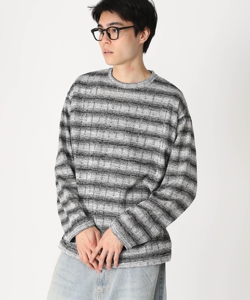 LAND MUSEUM（ランドミュージアム）の「LAND MUSEUM／DISTRESSロンT（Tシャツ/カットソー・メンズ・ピンク/グレー・FREE）」の13枚目の写真