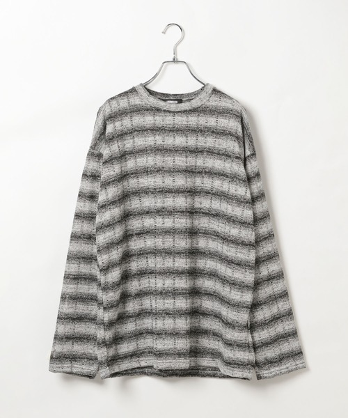 LAND MUSEUM（ランドミュージアム）の「LAND MUSEUM／DISTRESSロンT（Tシャツ/カットソー・メンズ・ピンク/グレー・FREE）」の18枚目の写真