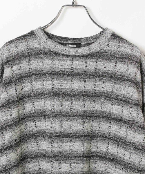 LAND MUSEUM（ランドミュージアム）の「LAND MUSEUM／DISTRESSロンT（Tシャツ/カットソー・メンズ・ピンク/グレー・FREE）」の20枚目の写真