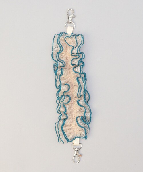 coen（コーエン）の「配色メローラメチュールストラップ（ヘアゴム・レディース・ダークグレー/シャーベット/ライトブルー/ブラック・FREE）」の4枚目の写真