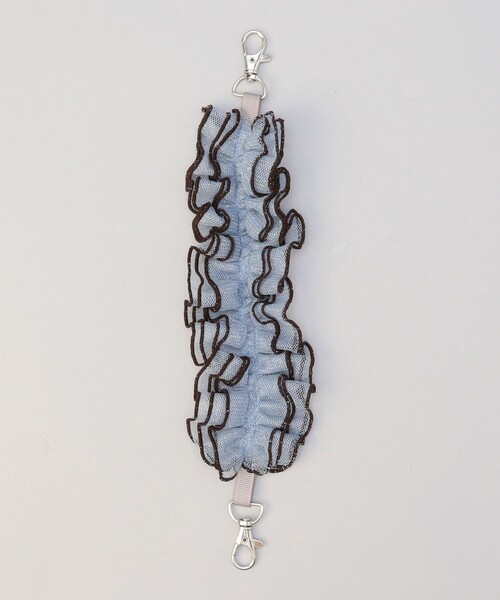 coen（コーエン）の「配色メローラメチュールストラップ（ヘアゴム・レディース・ダークグレー/シャーベット/ライトブルー/ブラック・FREE）」の3枚目の写真