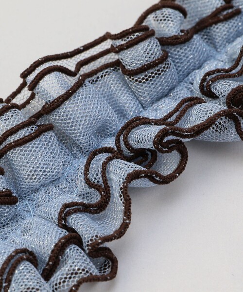 coen（コーエン）の「配色メローラメチュールストラップ（ヘアゴム・レディース・ダークグレー/シャーベット/ライトブルー/ブラック・FREE）」の5枚目の写真