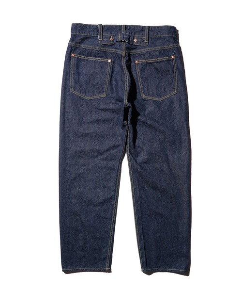 BACK STRAP 40S 5POCKET PANT ONE WASH 復古後調節帶五口袋水洗丹寧長褲