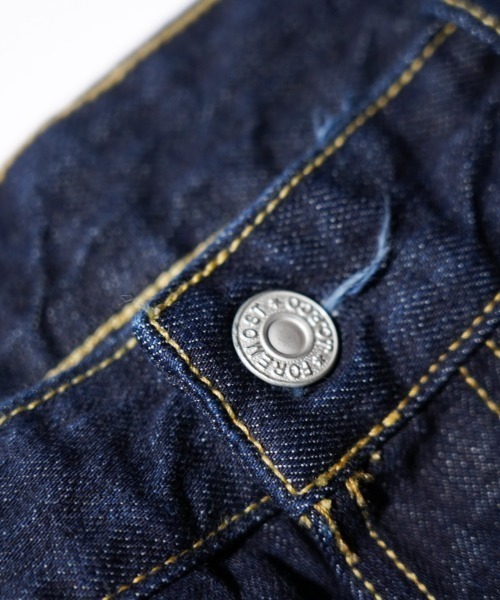 BACK STRAP 40S 5POCKET PANT ONE WASH 復古後調節帶五口袋水洗丹寧長褲