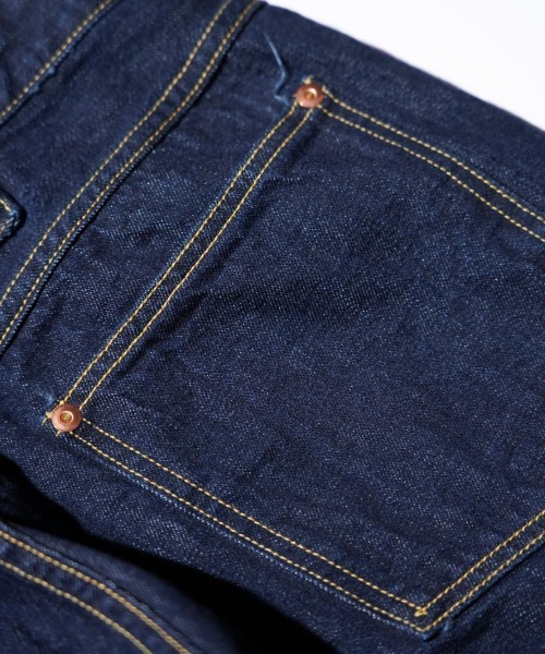 BACK STRAP 40S 5POCKET PANT ONE WASH 復古後調節帶五口袋水洗丹寧長褲