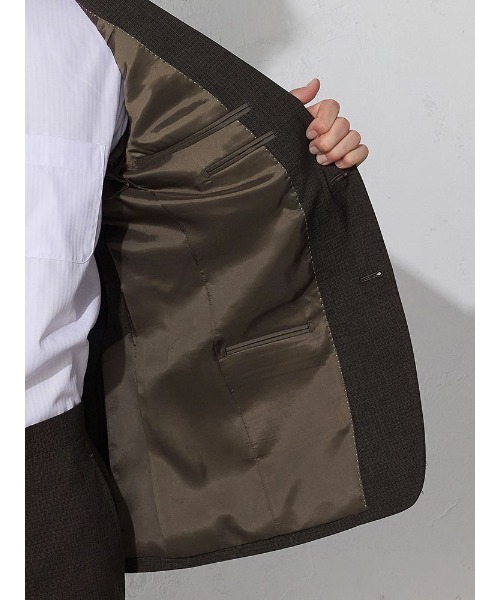 ◎極美品 ザラ 抜群のデザイン チェック柄スーツ ブラウン 希少サイズ4L相当 ◎極美品 ザラ 抜群のデザイン チェック柄スーツ ブラウン 希少サイズ