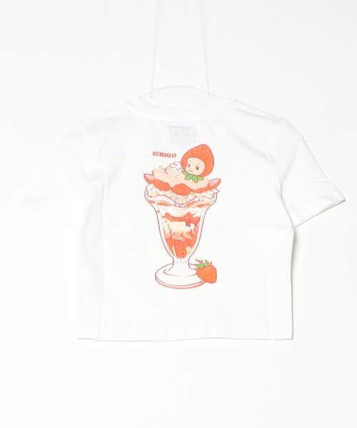HOMEGAME(ホームゲーム)の「オーパレス【OH!PALACE】- キューピーTシャツ【ICHIGO 01 CROPPED TEE】(Tシャツ/カットソー・レディース・ホワイト・LARGE/MEDIUM/SMALL)」の4枚目の写真
