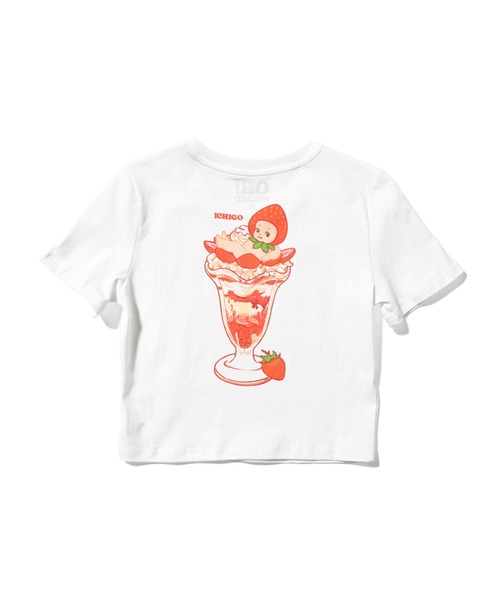 HOMEGAME(ホームゲーム)の「オーパレス【OH!PALACE】- キューピーTシャツ【ICHIGO 01 CROPPED TEE】(Tシャツ/カットソー・レディース・ホワイト・LARGE/MEDIUM/SMALL)」の3枚目の写真