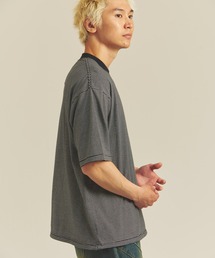 Healthknit（ヘルスニット）の「Healthknit NARROW BORDER JERSEY WIDE CREW NECK S/S TEE（Tシャツ/カットソー）」