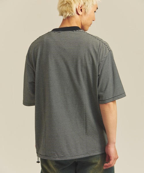 Tシャツ・カットソー Other Knit Border Short Sleeve T Shirt (3color) hea-22ss-51013-08.jpg