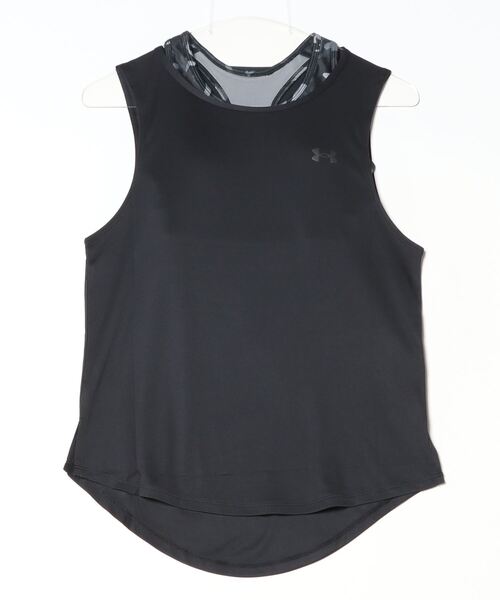 UNDER ARMOUR（アンダーアーマー）の「アンダーアーマー  UAトレーニング ブラ タンク（タンクトップ・レディース・ピンク/ブラック・S/M/L/XL）」の2枚目の写真