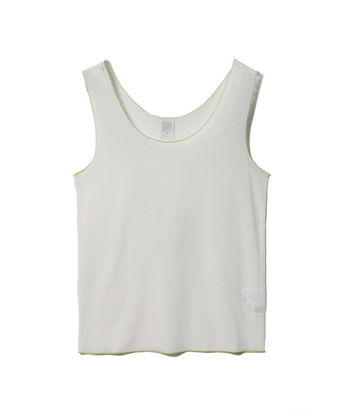 GOOD PEOPLE GOOD STITCHING GOOD PRODUCT（グッドピープルグッドスティッチンググッドプロダクト）の「GOOD PEOPLE GOOD STITCHING GOOD PRODUCT for ESTNATION / シルキータッチ タンクトップ（Tシャツ/カットソー・レディース・チャコールグレー/ライトブルー/ホワイト/レッド・FREE）」の2枚目の写真