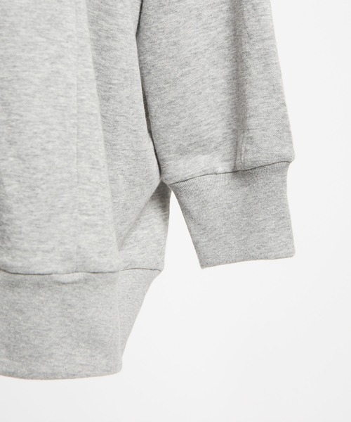 gomme（ゴム）の「60/-ファイン裏毛　ビッグパーカー（パーカー・レディース・トップグレー/チャコールグレー/ブラック・MEDIUM）」の19枚目の写真