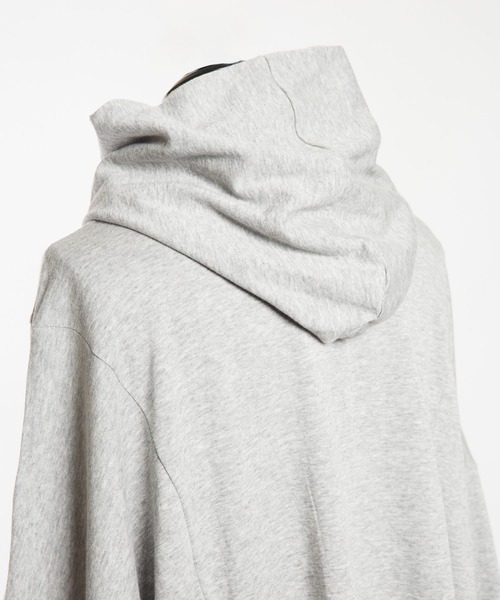 gomme（ゴム）の「60/-ファイン裏毛　ビッグパーカー（パーカー・レディース・トップグレー/チャコールグレー/ブラック・MEDIUM）」の21枚目の写真