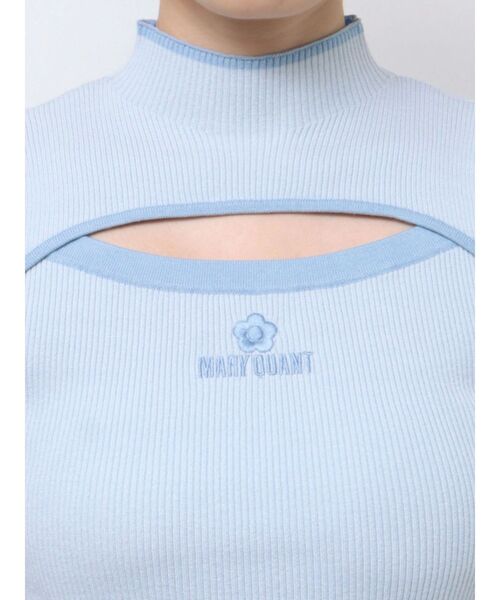 MERCURYDUO（マーキュリーデュオ）の「【MARY QUANTコラボ】バイカラーカットアウトリブニット（ニット/セーター・レディース・オフホワイト・FREE）」の20枚目の写真