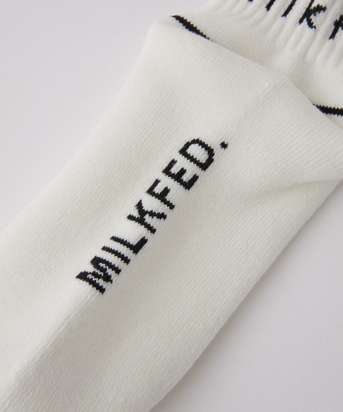 MILKFED.（ミルクフェド）の「TIGER JACQUARD SOCKS（ソックス/靴下・レディース・ブラック/ホワイト/ライトピンク・ONE SIZE）」の10枚目の写真