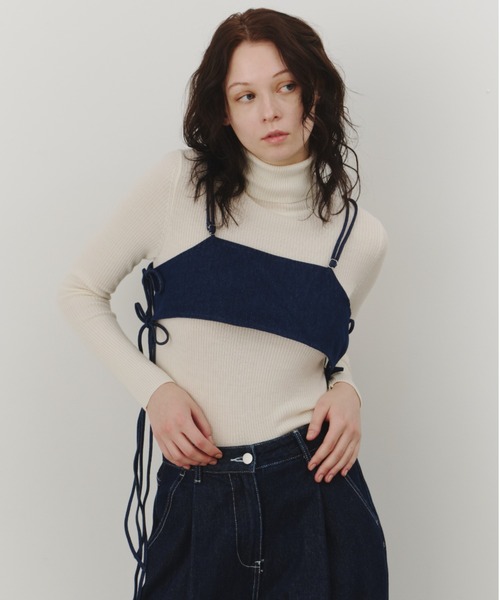 【本日限定特価】　美品即納　ラビーナビスチェD70 rienda | フェイクフェザービスチェ (キャミソール ) |SHEL'TTER WEBSTORE