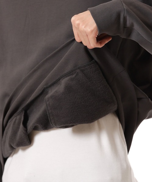 ATTACHMENT（アタッチメント）の「コットン ストレッチテリー プルオーバー / CO STRECH TERRY PULLOVER（スウェット・メンズ・ダークグレー/ライトグレー/ブラック・2/3/1）」の4枚目の写真