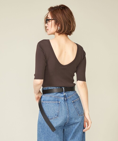 【NICENICE MOMENT】CROPPED クルーネックニット NICENICE MOMENT】CROPPED クルーネックニット （TOPS / WOMENS）